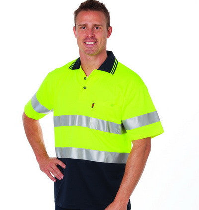 DNC Hi Vis Cotton Back S/S Polo With Generic R/T (3717)