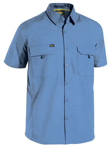 Bisley Mens X Airflow Ripstop Work Shirt Short Sleeve (BS1414)
