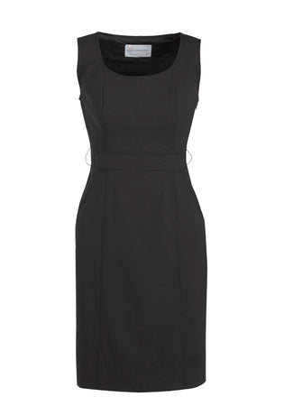 Biz Corporates Sleeveless Side Zip Dress (34011) Clearance