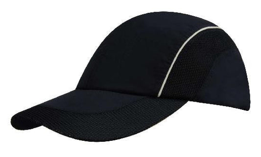 Headwear Spring Woven Fabric With Mesh To Side Panels And Peak (3802)