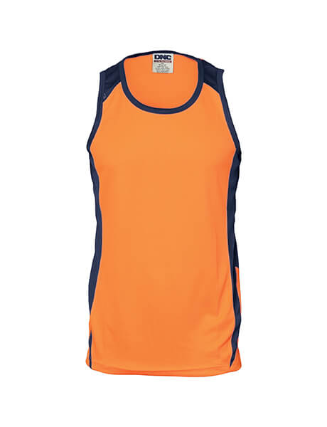 DNC Hi Vis Cool Breathe Action Singlet (3842)