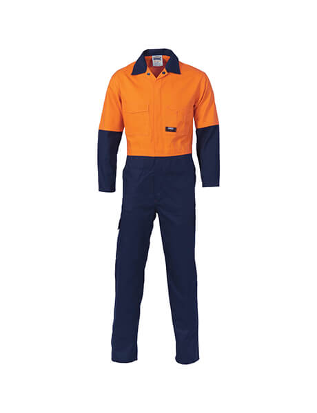DNC Hi Vis Cool Breeze 2 Tone LightWeight Cotton Coverall (3852)