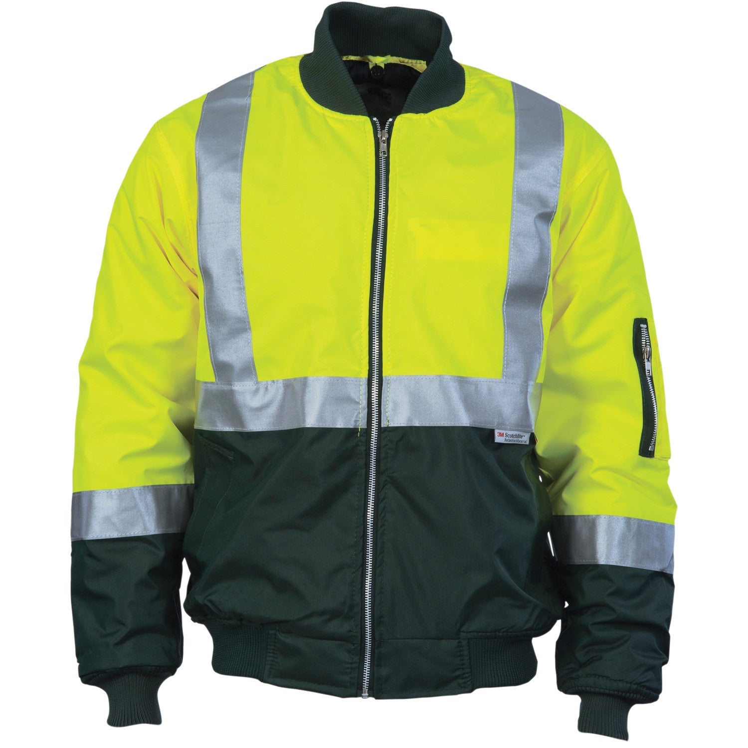 DNC Hi Vis Two Tone Flying Jacket With 3M R/Tape (3862)