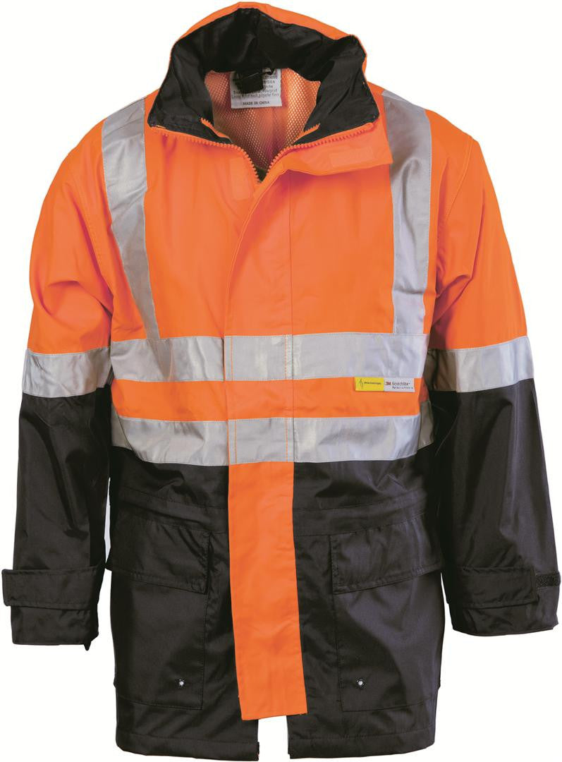 DNC Hi Vis Two Tone Breathable Jacket With 3M R/Tape (3867)