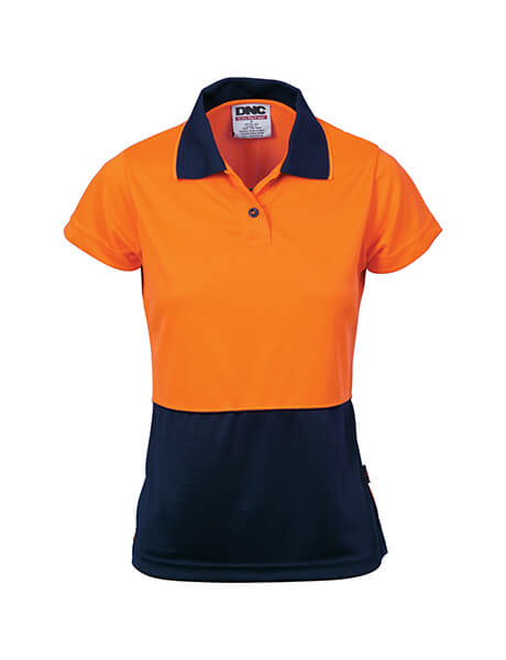 DNC Ladies Hi Vis Two Tone S/S Polo (3897)