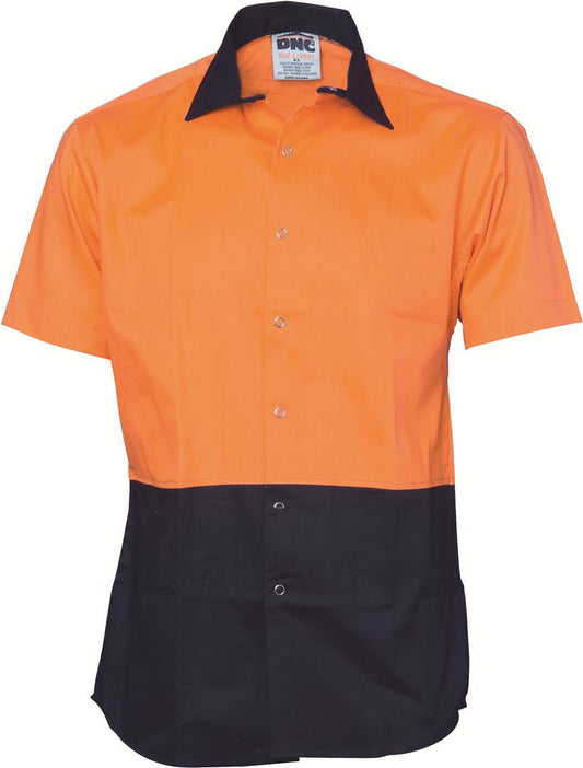 DNC Hi Vis Cool Breeze Food Industry Cotton Shirt Short Sleeve (3941)
