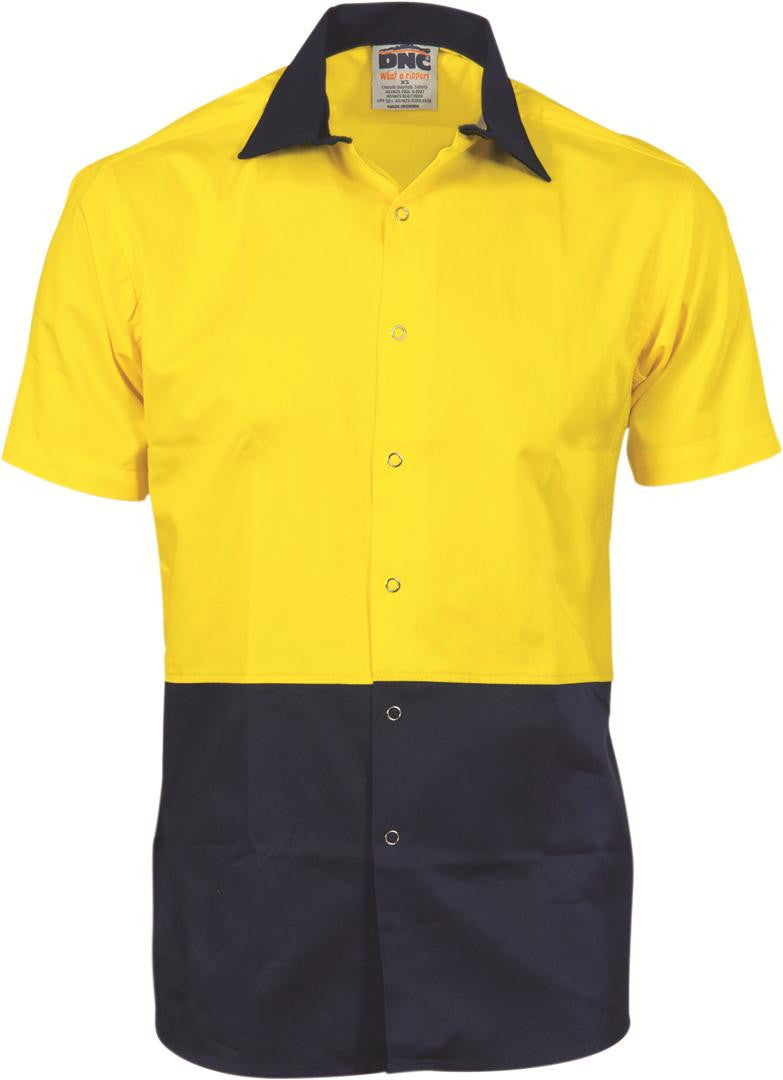 DNC Hi Vis Cool Breeze Food Industry Cotton Shirt Short Sleeve (3941)