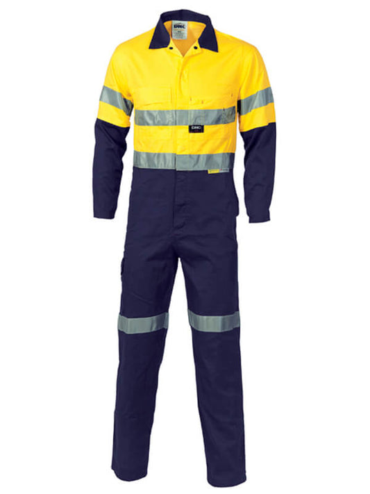 DNC Hi Vis Cool Breeze 2 Tone LightWeight Cotton Coverall With 3M R/T (3955)