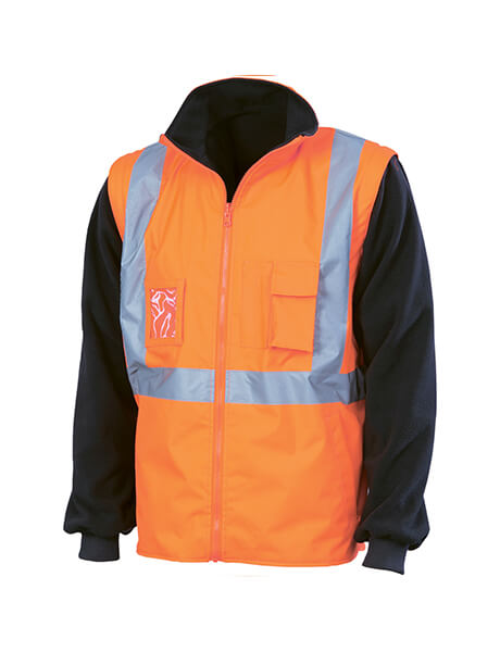 DNC Hi Vis Cross Back D/N “6 in 1”Jacket (Outer Jacket And Inner Vest Can Be Sold Separately) (3997)