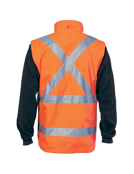 DNC Hi Vis Cross Back D/N “6 in 1”Jacket (Outer Jacket And Inner Vest Can Be Sold Separately) (3997)