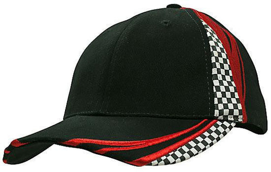 Headwear Brushed Heavy Cotton With Embroidery & Printed Checks (4083)
