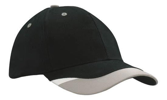 Headwear Brushed Heavy Cotton With Peak Inserts & Printed Trim (4125)