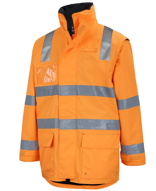 JBs Wear Aust. Rail Zip Off Sleeve Longline Jacket (6DARL)