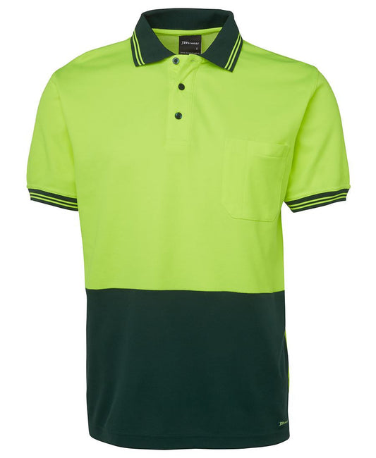 JBs Wear Hi Vis Short Sleeve Cotton Back Polo - Adults (6HPS)
