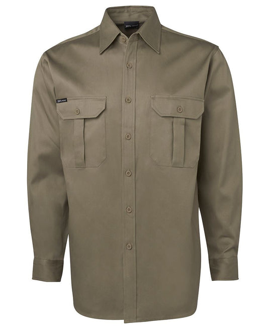 JBs Wear Long Sleeve 190g Work Shirt (6WLS)