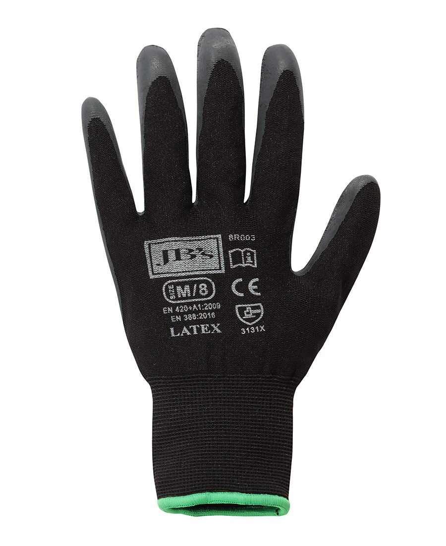 JBs Wear Black Latex Glove 12 Pack (8R003)