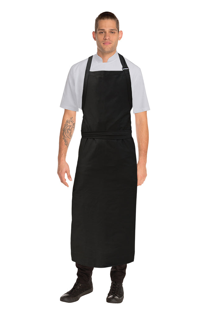 Chef Works Large Adjustable Bib Apron No Pockets (A111)