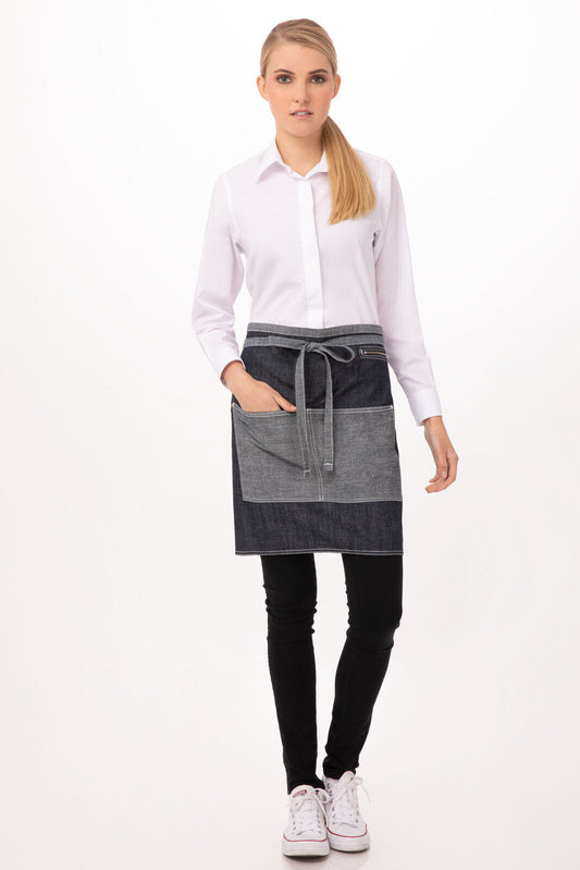 Chef Works Manhattan Half Bistro Apron (AW046)