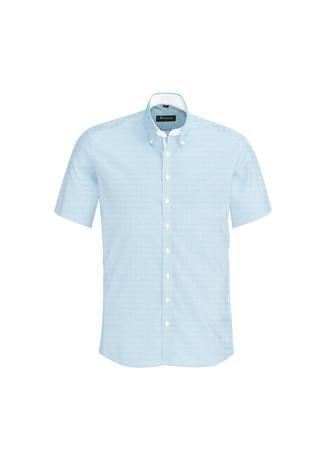 Biz Corporates Fifth Avenue Mens Short Sleeve Shirt (40122)-Clearance