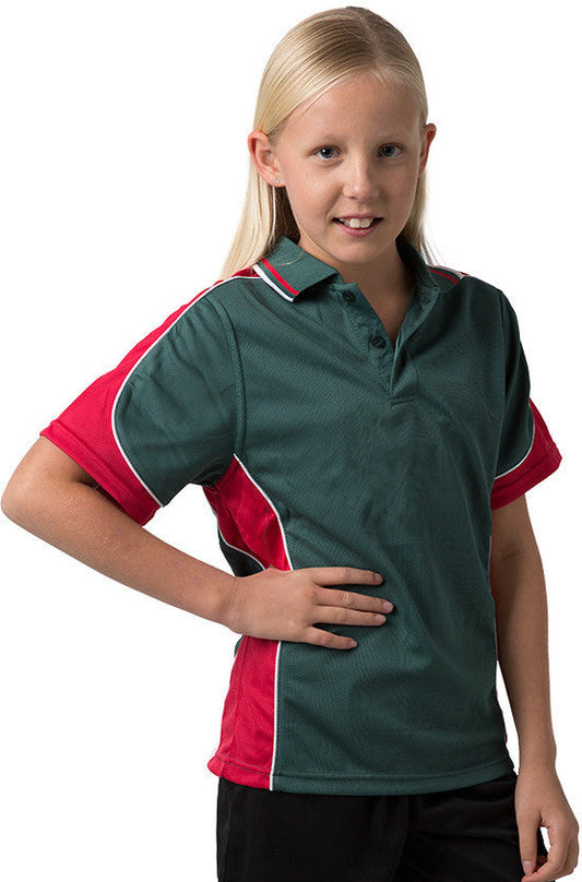 Be Seen Kids Polo Shirt With Striped Collar 2nd( 10 Color ) (BSP16K)