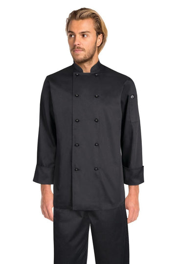 Chef Works Darling Black L/S Basic Chef Jacket (DBBL)