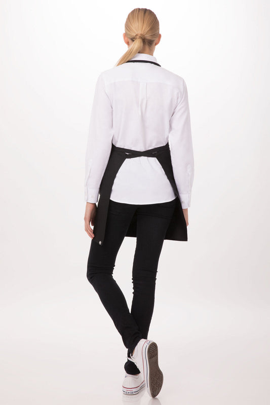 Chef Works V Neck Tuxedo Apro (F23)