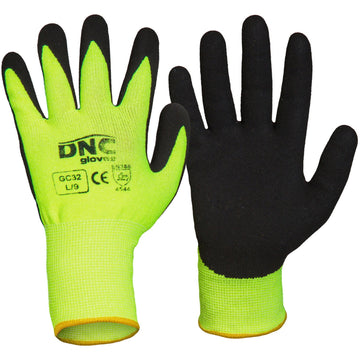DNC Hi Vis Cut Nitrile Sandy Shinish (GC32)