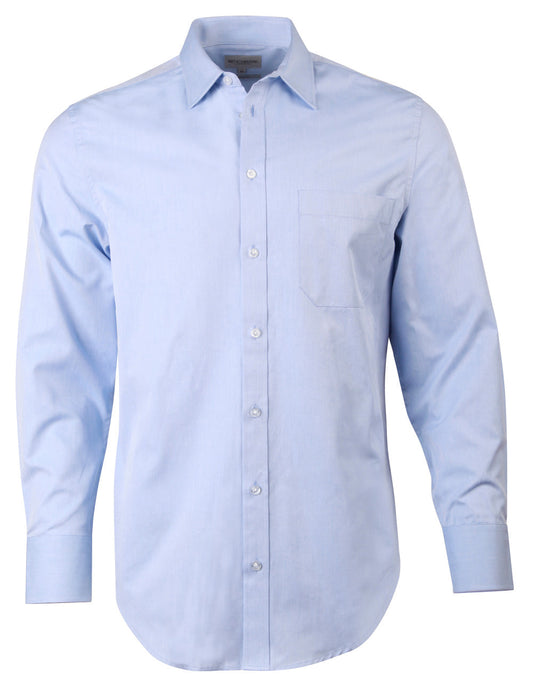 Winning Spirit Men's Pinpoint Oxford Long Sleeve Shirt-(M7005L)