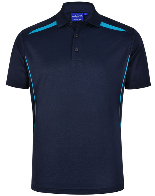 Winning Spirit Mens Sustainable Poly/Cotton Contrast SS Polo 2nd (5 colour)-(PS93)
