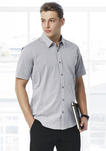 Biz Collection Mens Trend Short Sleeve Shirt (S622MS)-Clearance
