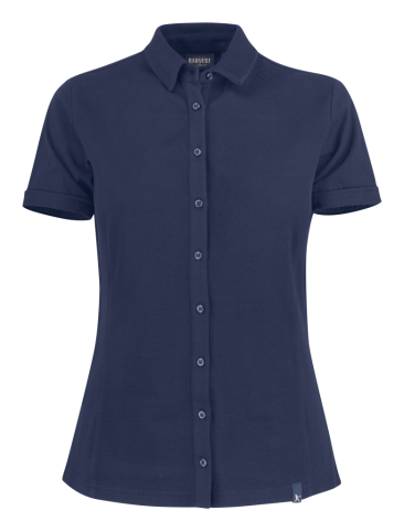 James Harvest Shellden Ladies Button Front Polo-(JH210W)