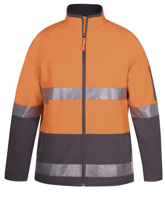 JBs Wear Hi Vis (D+N) SoftShell Jacket - Adults (6D4LJ)