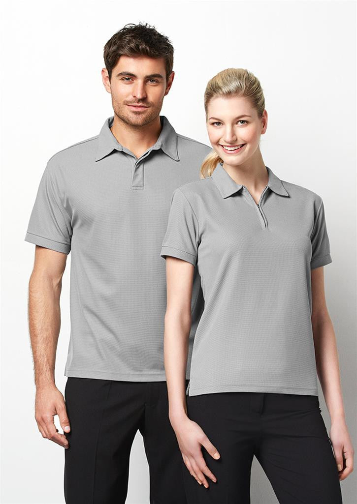 Biz Collection Womens Micro Waffle S/S Polo (P3325)-Clearance