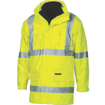 DNC Hi Vis Cross Back D/N “6 In 1” Jacket (Outer Jacket And Inner Vest Can Be Sold Separately) (3999)