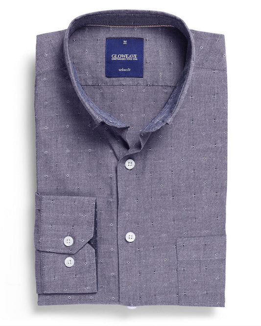 Gloweave Men's Spot Dobby Denim L/S Shirt (1713HL)