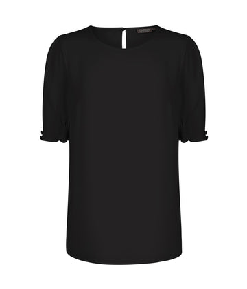 Gloweave Short Sleeve Button Cuff Top (1751WS)