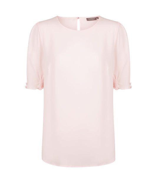 Gloweave Short Sleeve Button Cuff Top (1751WS)