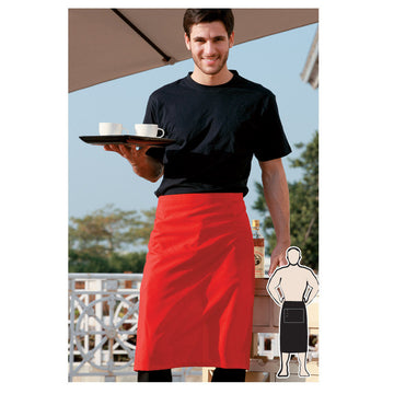 Bocini Polyester Drill Three Quarter Apron-With Pocket-(WA0630)