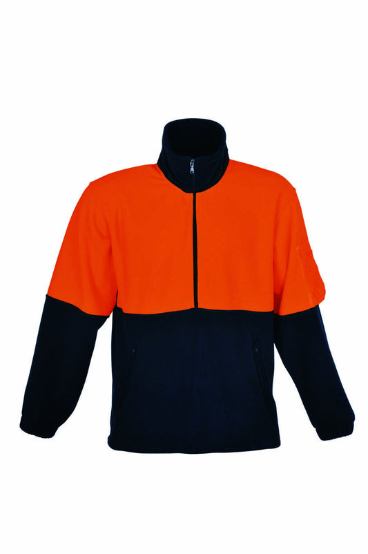 Bocini Hi-Vis Polar Fleece Jacket Half Zip-(SJ1240)