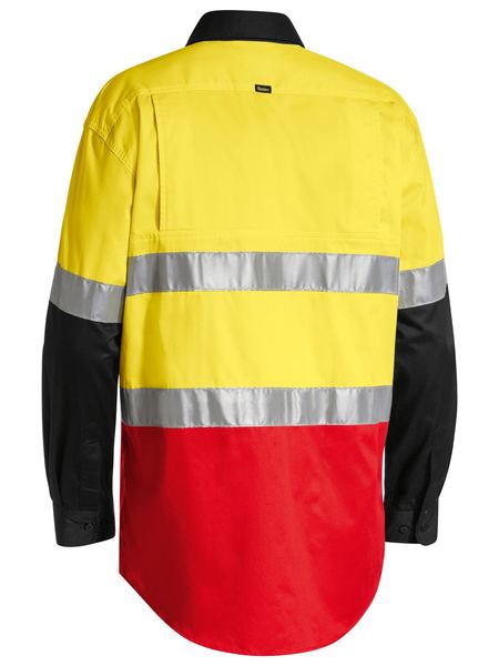 Bisley Taped Hi Vis Cool Lightweight Shirt Long Sleeve Shirt (BS6697T)