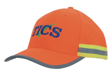 Headwear Hi Vis Cap With Reflective Tape (3030)