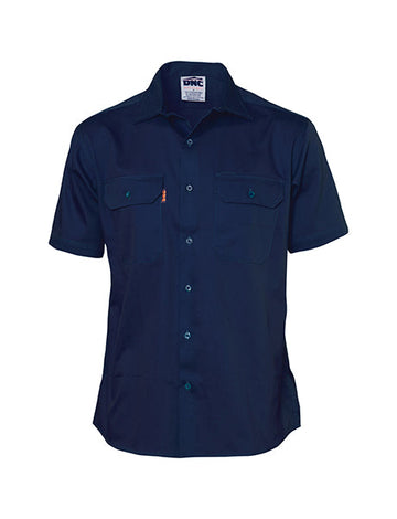 DNC Cotton Drill S/S Work Shirt Short Sleeve (3201)