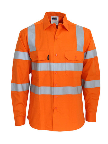 DNC Hi Vis 3 Way Cool Breeze VIC Rail Shirt (3543)