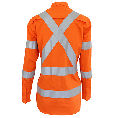 DNC Ladies Hi Vis 3 Way Vented "X" Back & Bio Motion Taped Shirt (3544)