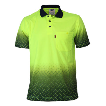 DNC Hi Vis Sublimated Diamond Plate Polo (3552)