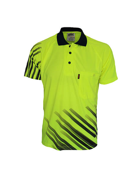 DNC Hi Vis Sublimated Stripe Polo (3565)