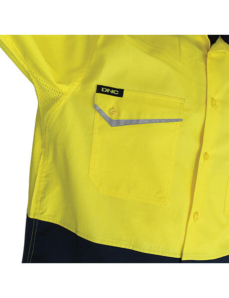 DNC Two Tone RipStop Cotton Cool Shirt S/S (3585)