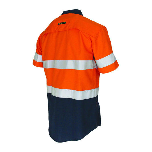 DNC Two Tone RipStop Cotton Shirt With CSR Reflective Tape S/S (3587)