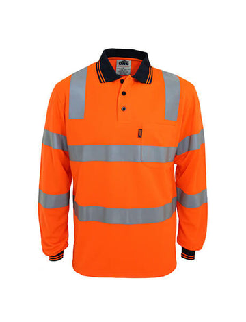 DNC Hi Vis Bio Motion Tapped Polo L/S (3713)