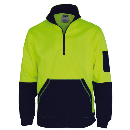 DNC Hi Vis 1/2 Zip Super Fleecy (3724)